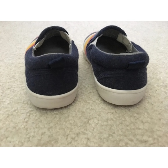 GAP Kids Color Stripes Slip-On Shoes Soft Sneakers Toddler Size US 7 EU 24 - Picture 6 of 11